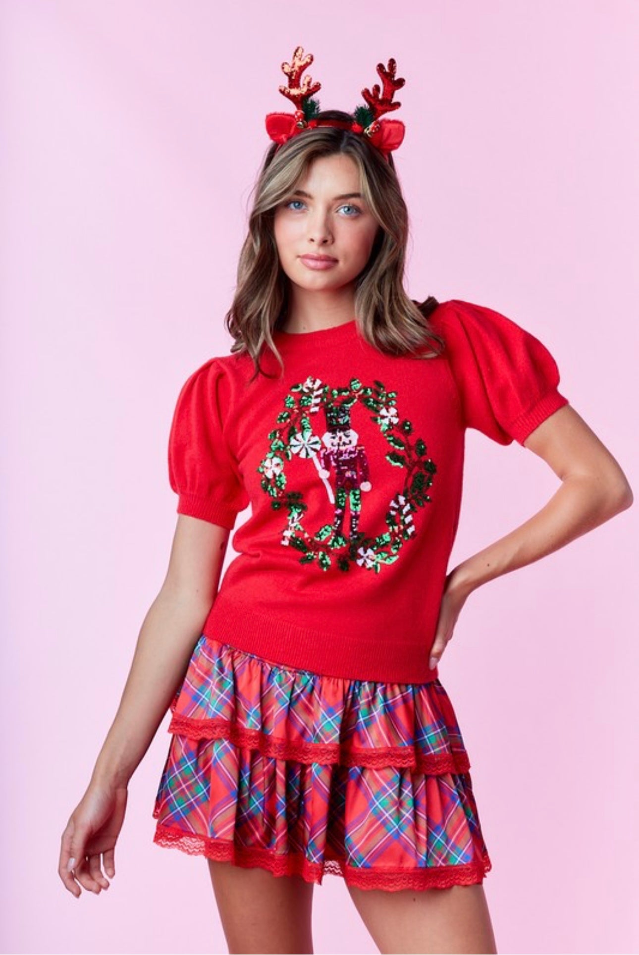 Glitzy Nutcracker Top