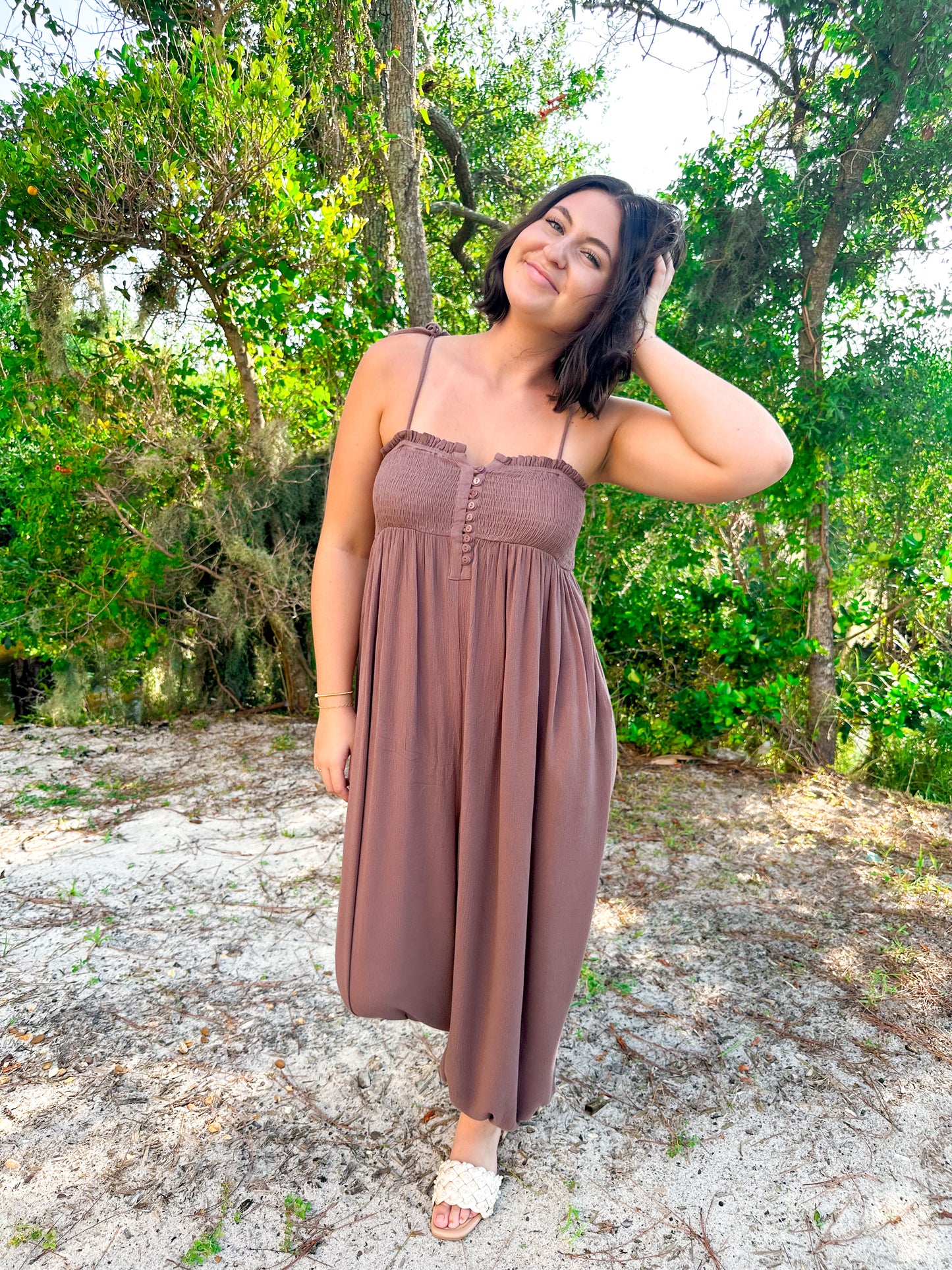 Mocha Jumpsuit