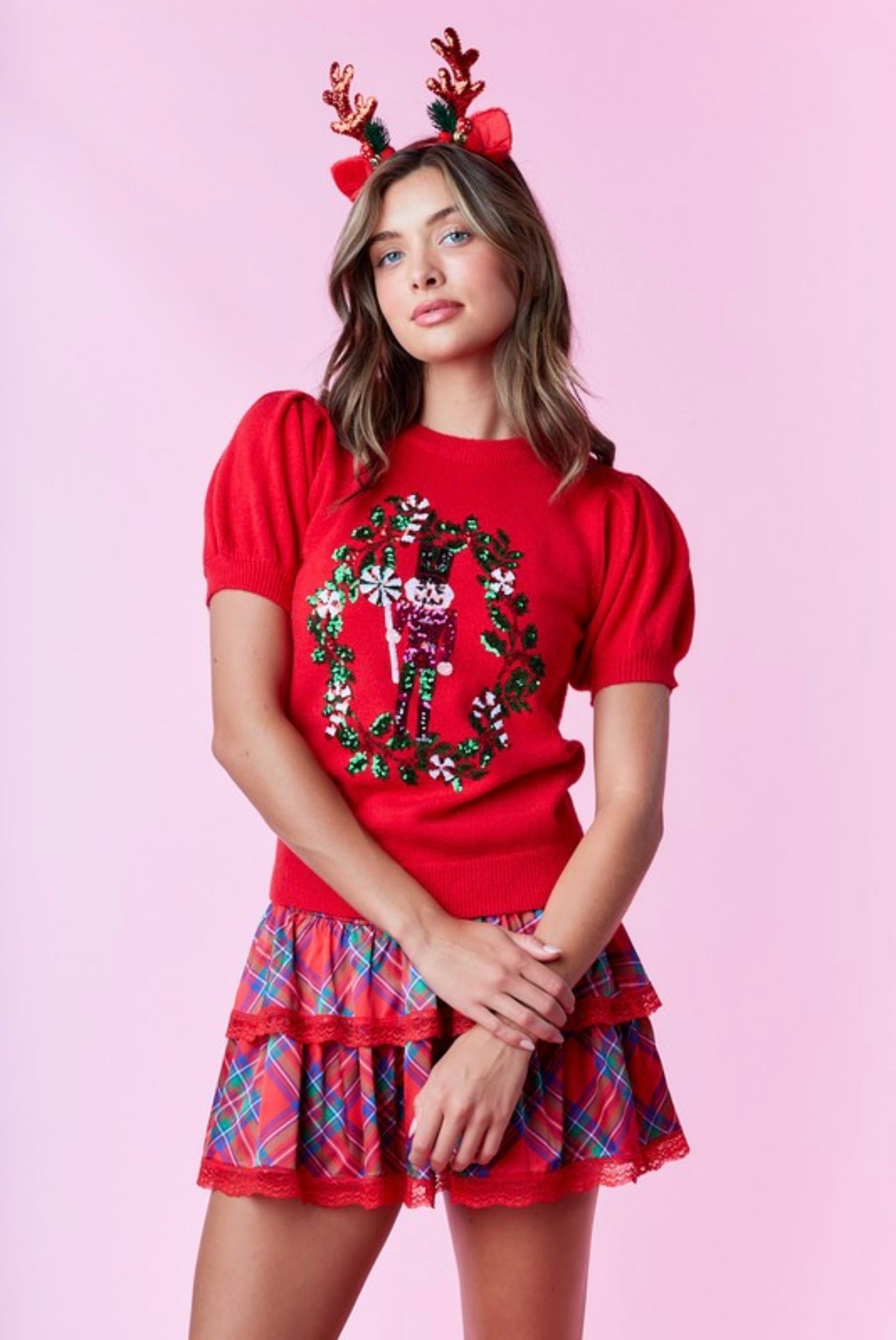 Glitzy Nutcracker Top