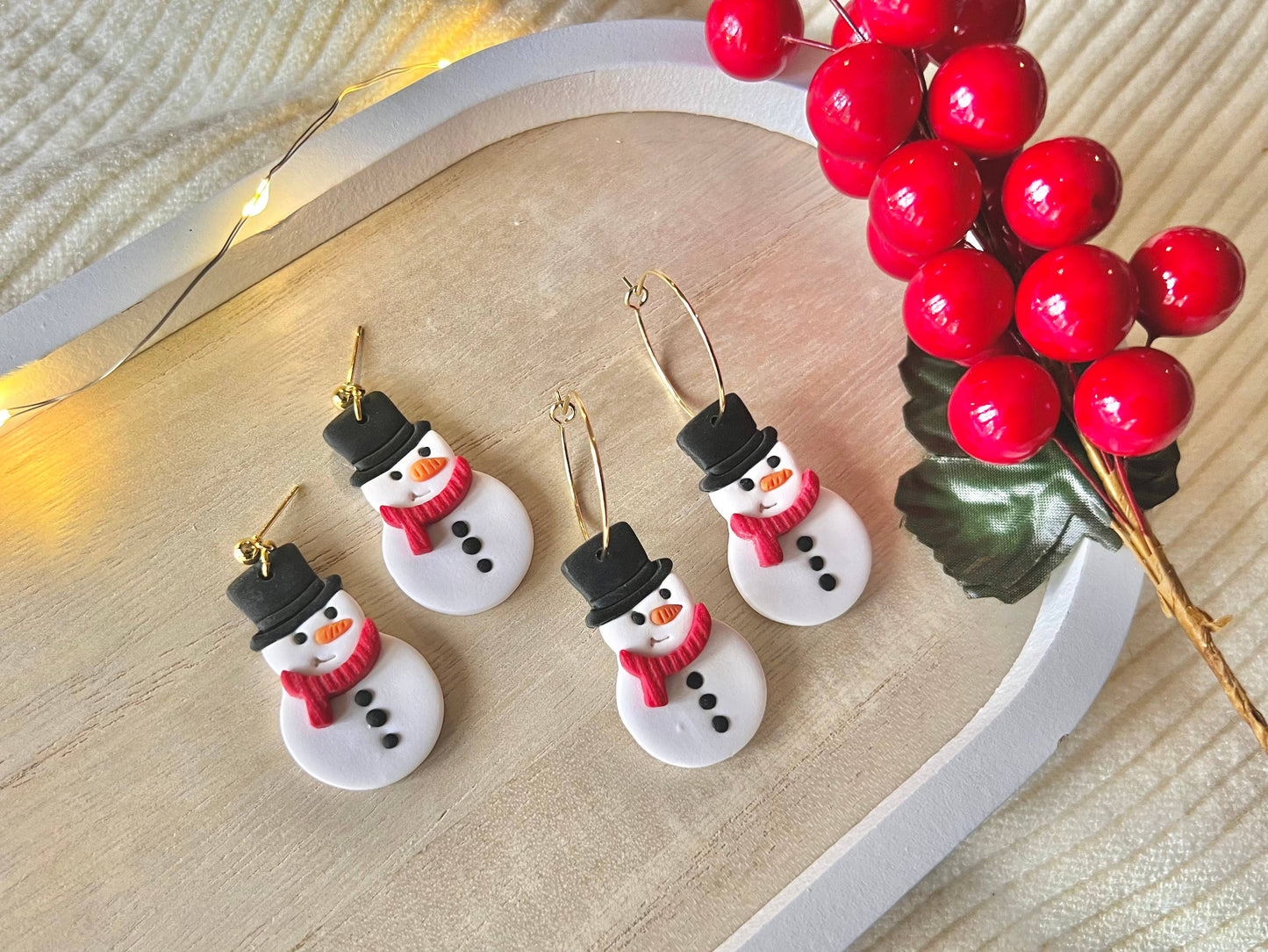 Snowman Earrings