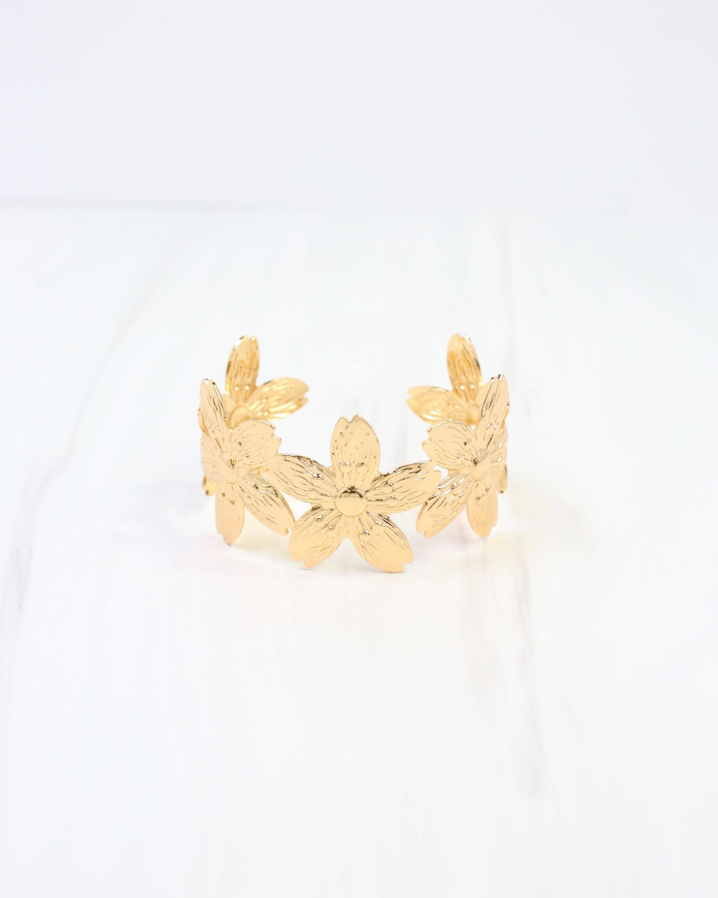 Flower Cuff Bracelet