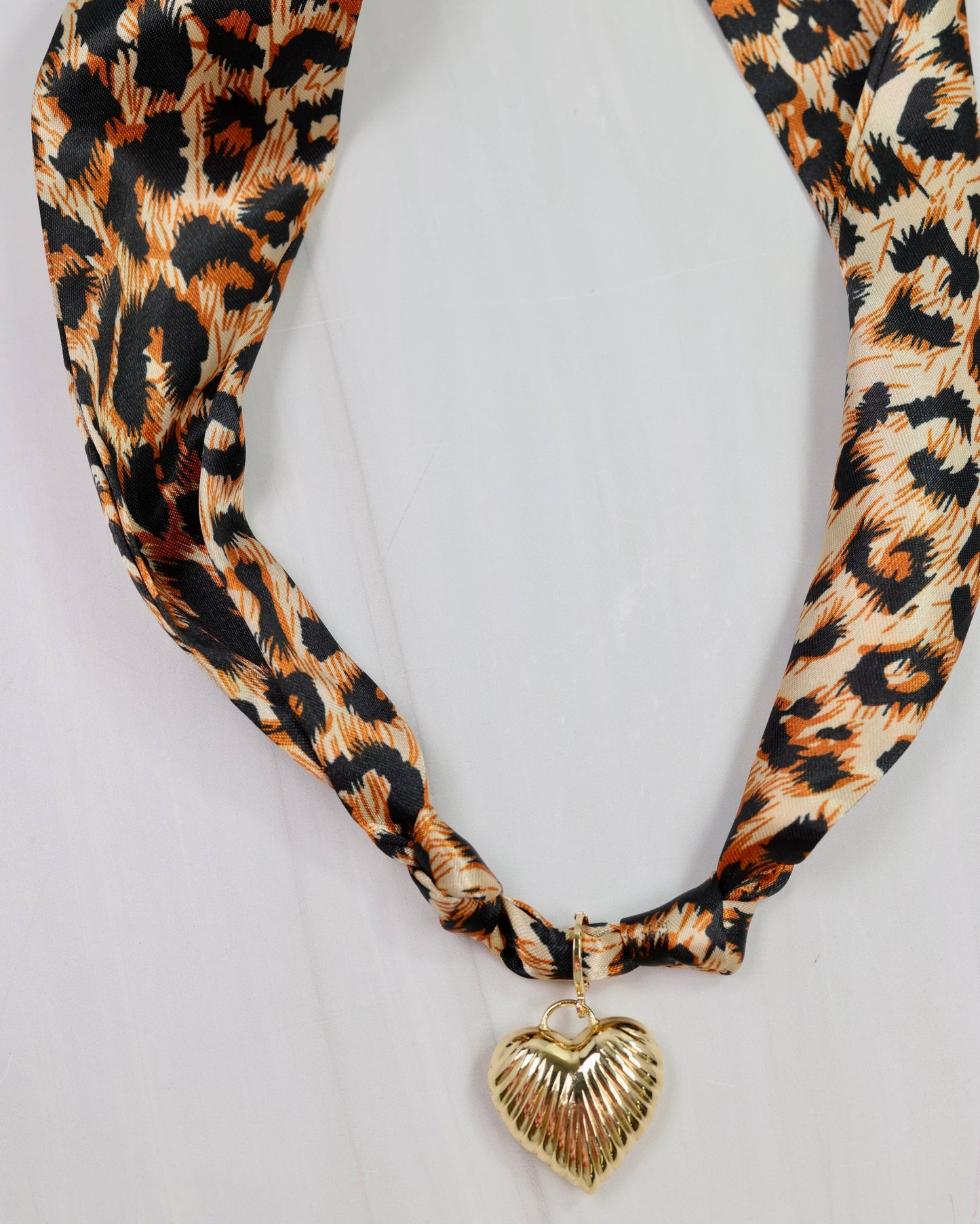 Leopard Scarf Necklace