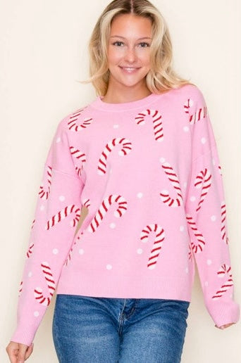 Candy Cane Sweater