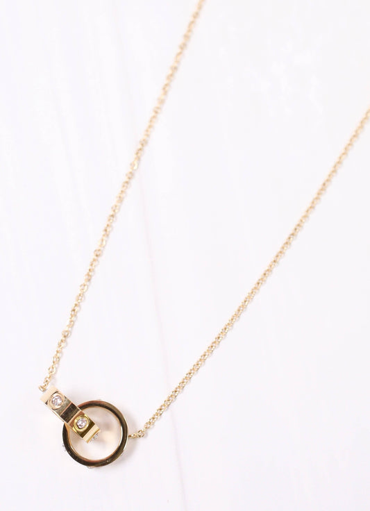 Linked Circle Necklace