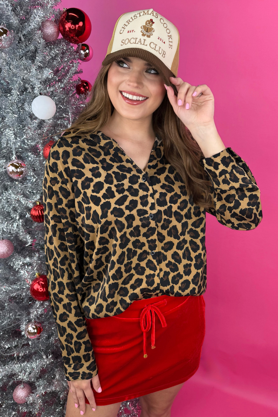 Christmas Cookie Social Club Corduroy Hat