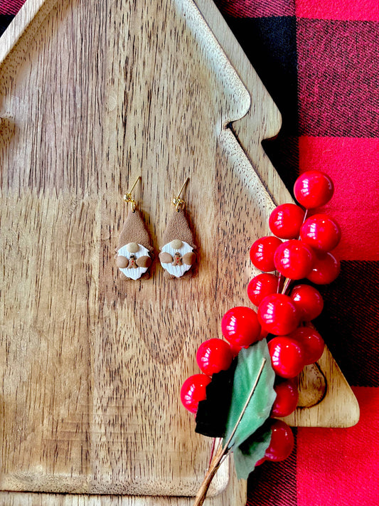 Gingerbread Gnome Earrings