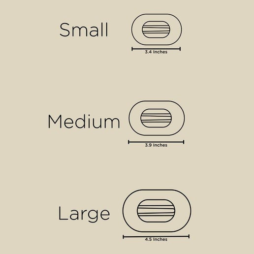 Teleties Candy Cane Crush Flat Round Hair Clip - Large