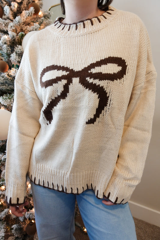 Ribbon Knit Sweater