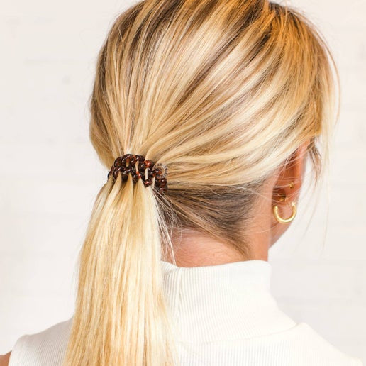 Teleties Tortoise Hair Ties - Large