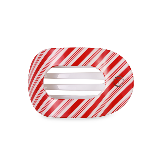 Teleties Candy Cane Crush Flat Round Hair Clip - Medium