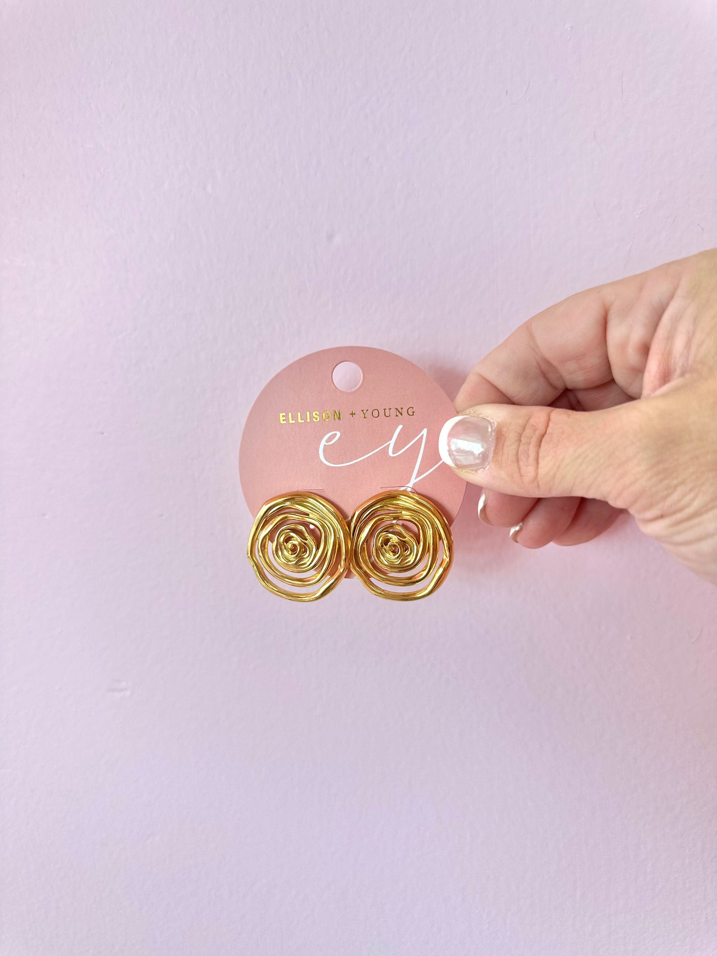 OMG Swirl Stud Earrings