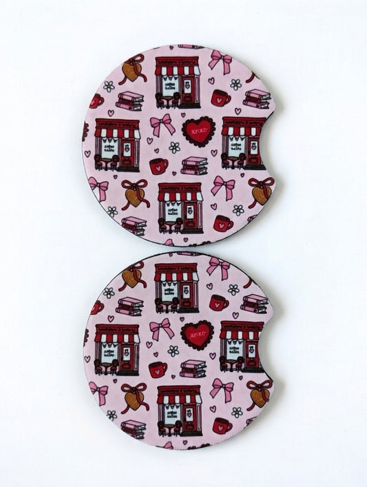 Bookstore Car Coasters