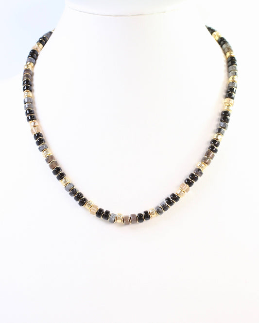 Black Gemstone Necklace