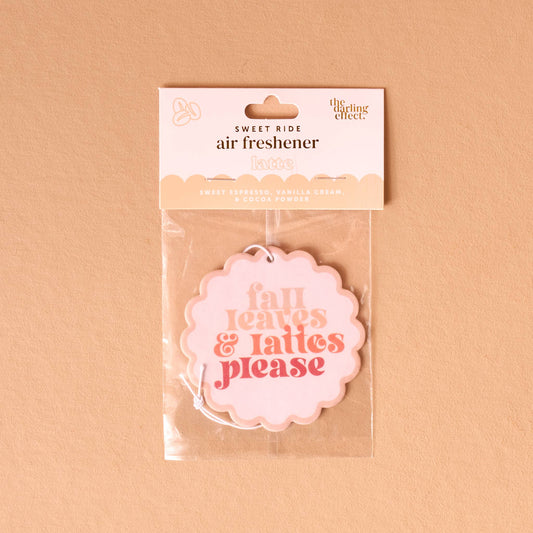 Fall Leaves & Lattes Please Car Air Freshener