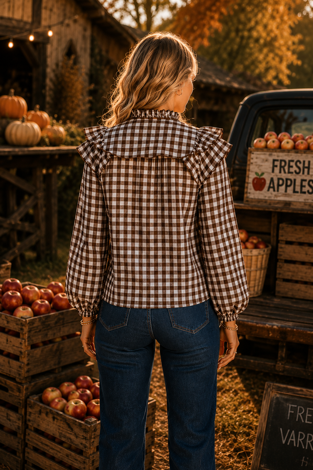 Gingham Girl Top