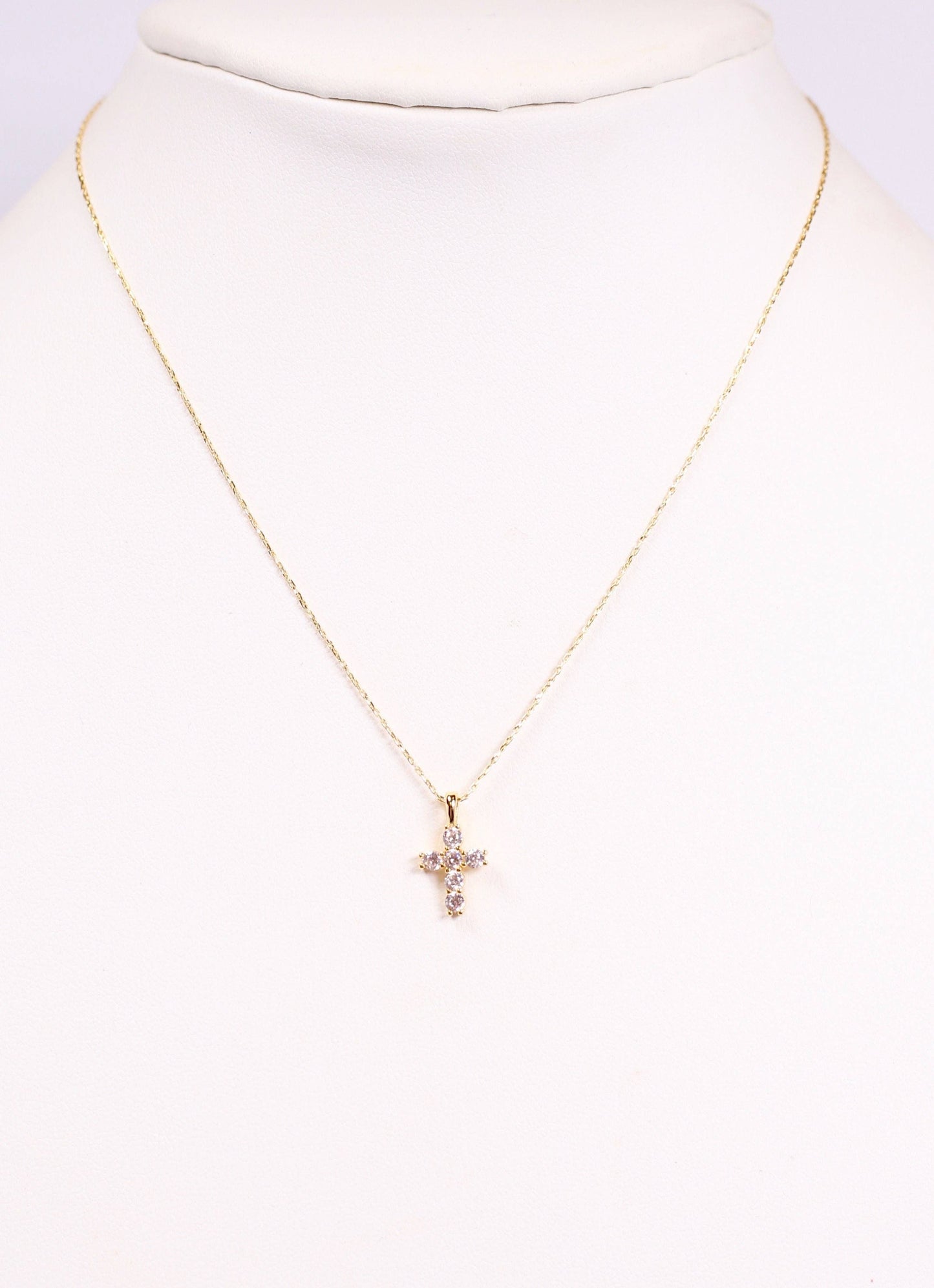 Kitty Cross Necklace