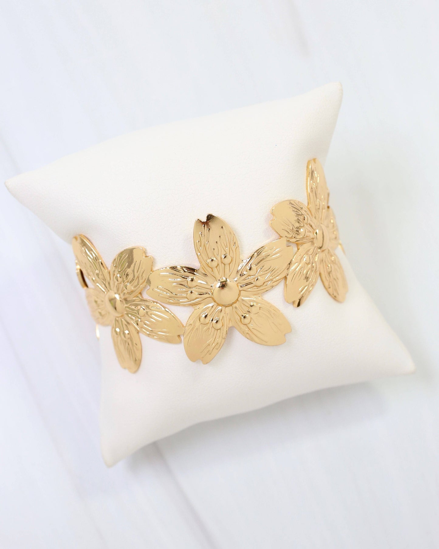 Flower Cuff Bracelet