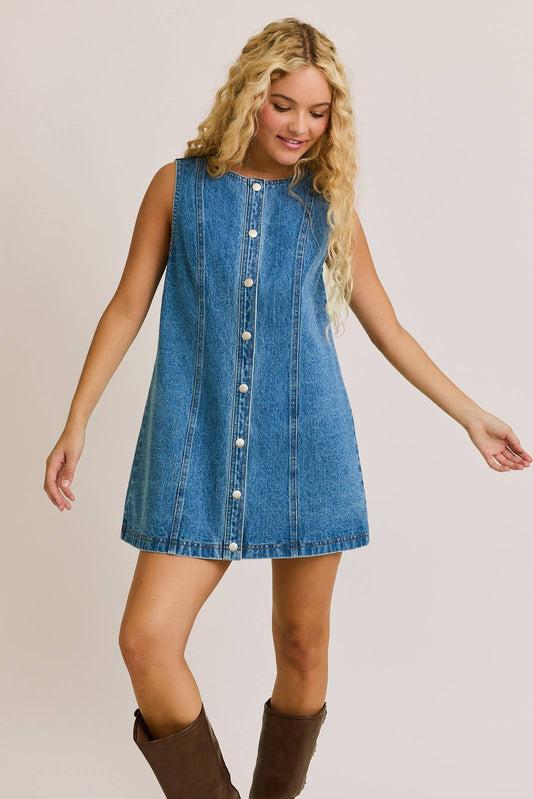Dolled Up In Denim Dress
