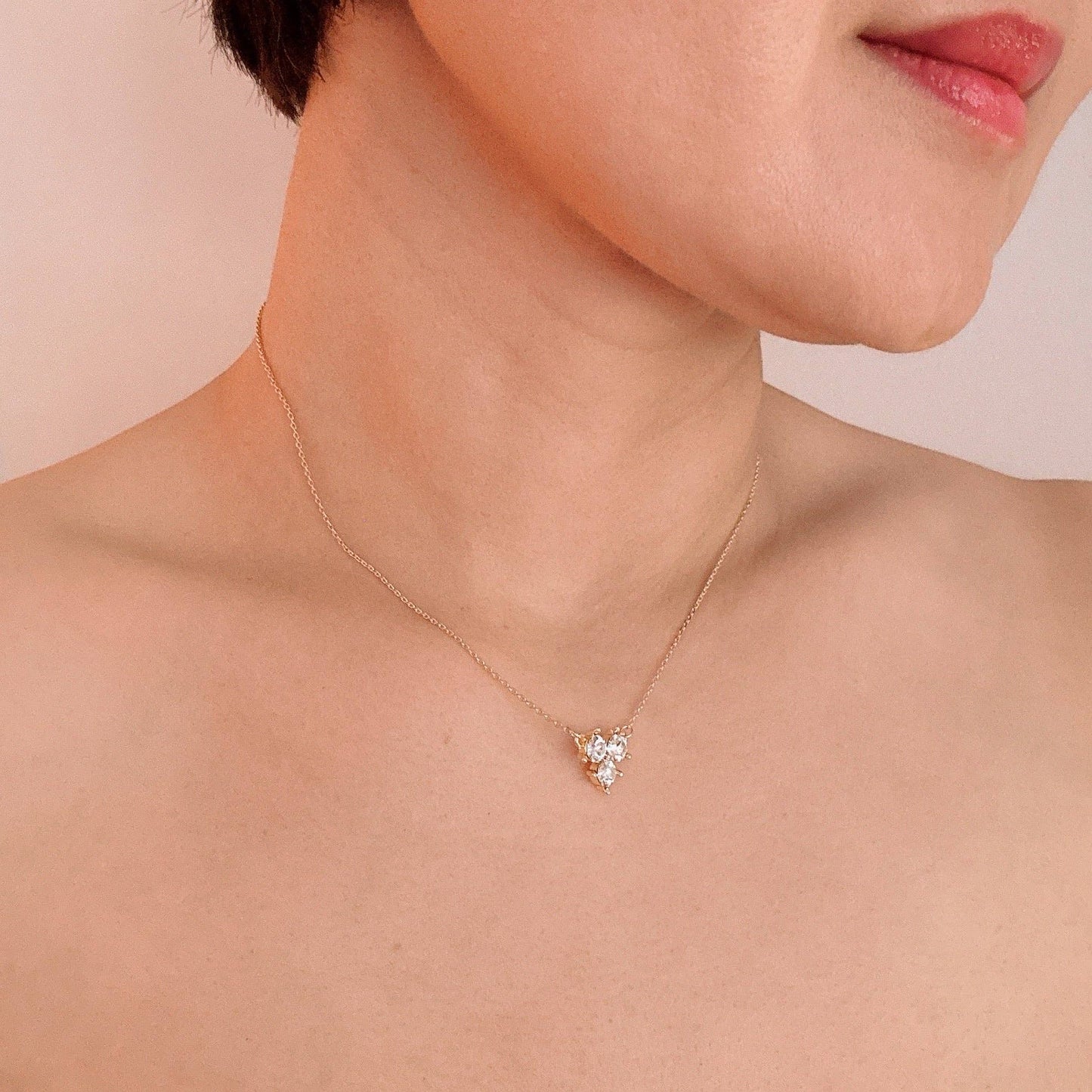Trio Crystal Necklace