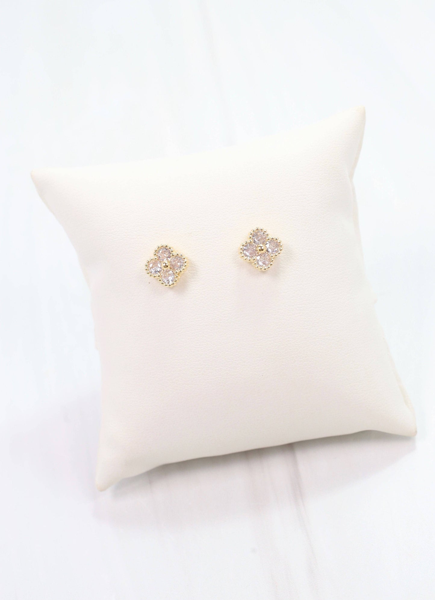 Diamond Clover Earrings